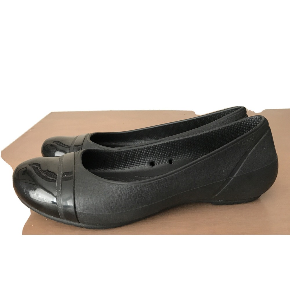Women's Crocs Slip On Casual Comfortable Ballet Flats Loafers Shoes Size 6